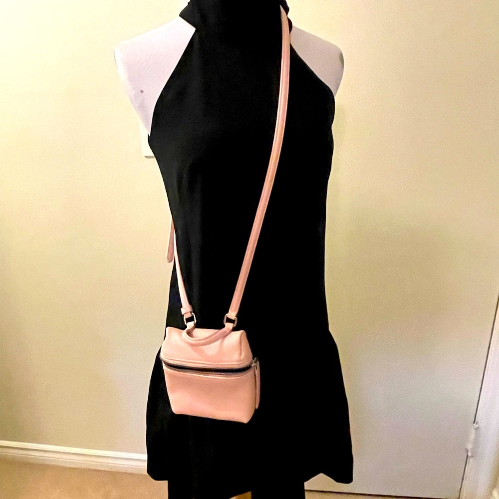 Cute and trendy KARA mini leather crossbody bag
